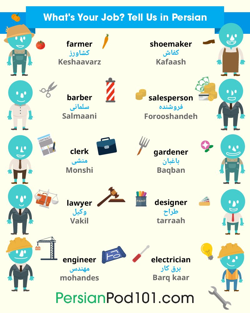 PersianPod1O1's tweet image. Are you confident to WORK in Iran? Comment below! 😎✈️🌍 P.S. Start mastering real-life conversations today! P.S. Learn Persian for FREE ⬇️
🔗 bit.ly/42yIdpj

#WorkAbroad #SpeakPersian #DailyPersian