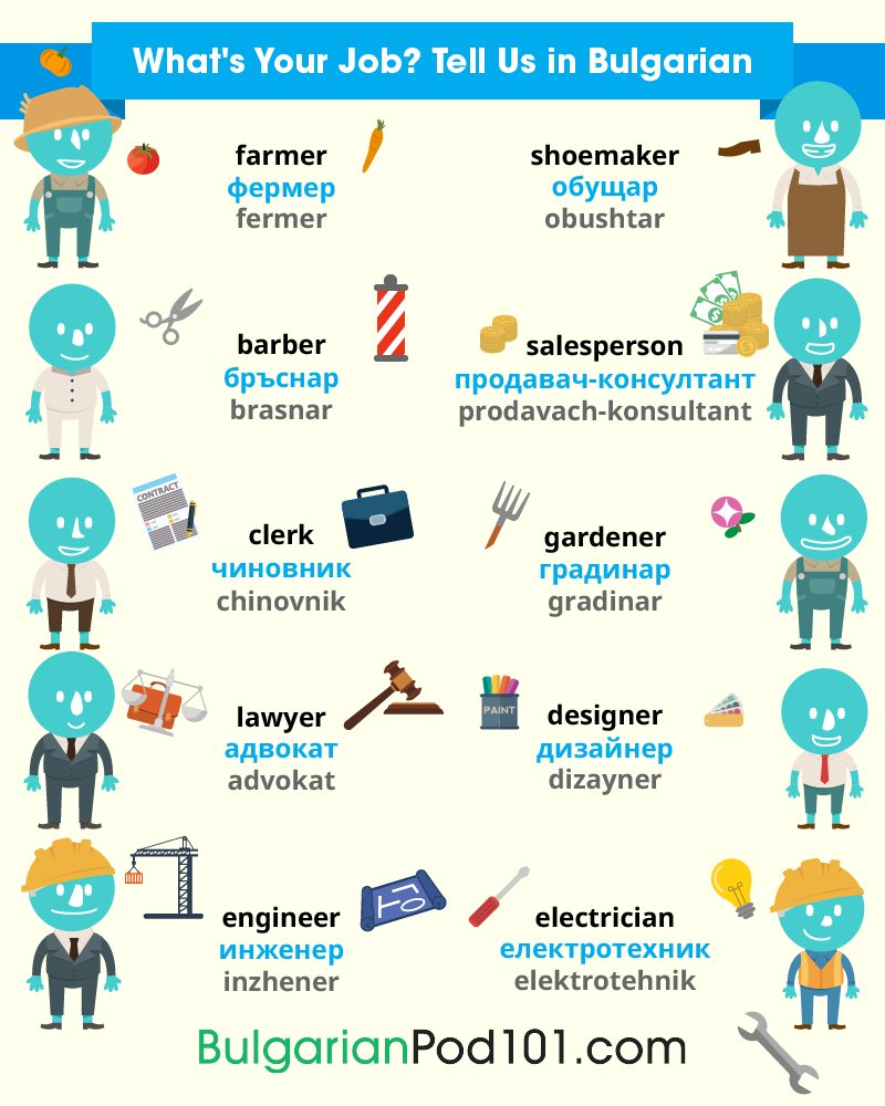 BulgarianPod101's tweet image. Are you confident to WORK in Bulgaria? Comment below! 😎✈️🌍 P.S. Start mastering real-life conversations today! P.S. Learn Bulgarian for FREE ⬇️
🔗 bit.ly/3P4SaYw

#WorkAbroad #SpeakBulgarian #DailyBulgarian