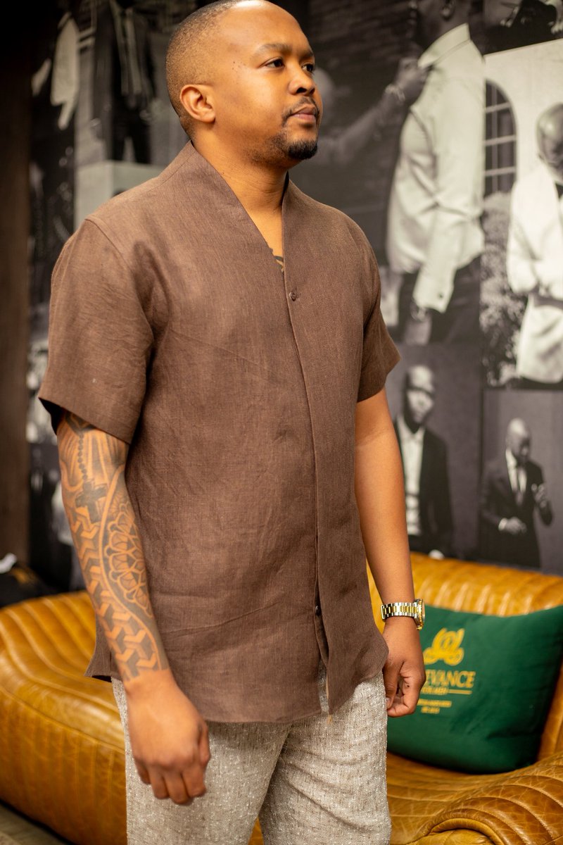 TshepoTsala's tweet photo. RFM ready-to-wear Tortilla Pants + our Tailored Brown Linen Shirt, complemented by our Penny Loafer. All these items are available below.

https://t.co/c63xllKi3a https://t.co/qKXd8HvN9P