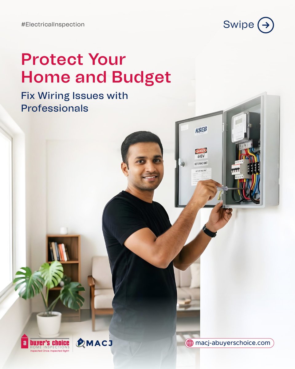 MACJIndia's tweet photo. 𝐑𝐞𝐩𝐥𝐚𝐜𝐢𝐧𝐠 𝐀𝐩𝐩𝐥𝐢𝐚𝐧𝐜𝐞𝐬 𝐓𝐨𝐨 𝐎𝐟𝐭𝐞𝐧? 𝐋𝐞𝐭’𝐬 𝐓𝐚𝐥𝐤 𝐀𝐛𝐨𝐮𝐭 𝐅𝐚𝐮𝐥𝐭𝐲 𝐖𝐢𝐫𝐢𝐧𝐠. 

Don’t let faulty wiring drain your wallet. Swipe to see how professional inspections can save your appliances and your peace of mind! ⚡🏠 https://t.co/9GyFCDW6YF