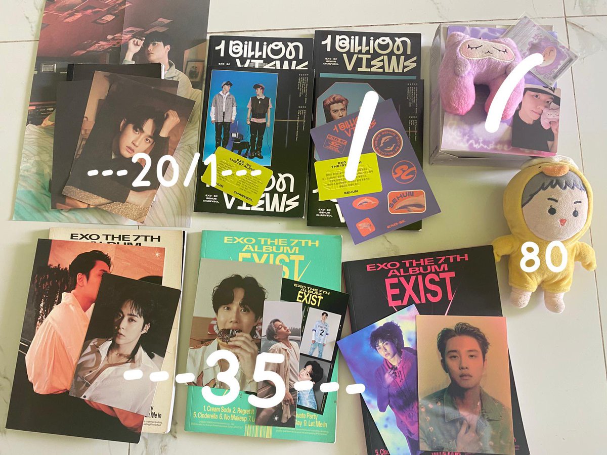 _yehettohoratt's tweet photo. wts photocard exo, album exo exist e/x/o ver, album exo sc, album d.o. expectation, doll sehun, bisa take 1an negotiable udah inc all yess https://t.co/oDT7NahK1M