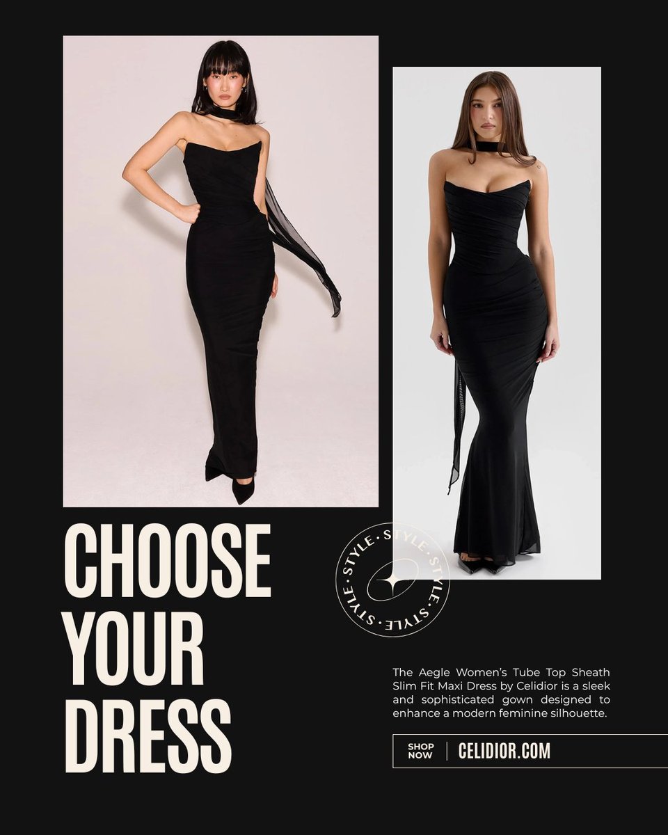 celidiorr's tweet image. One dress. Endless impact. 🖤

Meet the Aegle Maxi Dress — sleek, sculpting, and made for unforgettable nights.
When confidence is the dress code.
👉 Shop now at celidior.com
#BlackDress #EveningGown #LuxuryStyle #ElegantLook #WomensFashion
