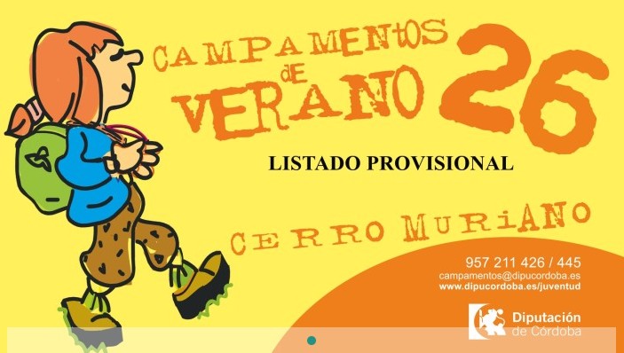 CIJdipucordoba's tweet image. Campamentos de Verano 2026.
Listado provisional de solicitudes.
Abierto el plazo de subsanación de solicitudes desde el 28 de abril al 13 de Mayo (ambos inclusive)

+ info: juventud.dipucordoba.es/campamentos-de…

#cijdipucordoba #campamentos