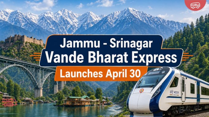 tarun_rang's tweet photo. A historic moment for Jammu and Kashmir as Jammu and Srinagar is now connected by rail with Vande Bharat. Faster travel, stronger connectivity, more tourism and new growth begin.  
#VandeBharat #JammuAndKashmir #RailConnectivity #NewIndia #Tourism #Development https://t.co/ZPA5oQ6Rd4