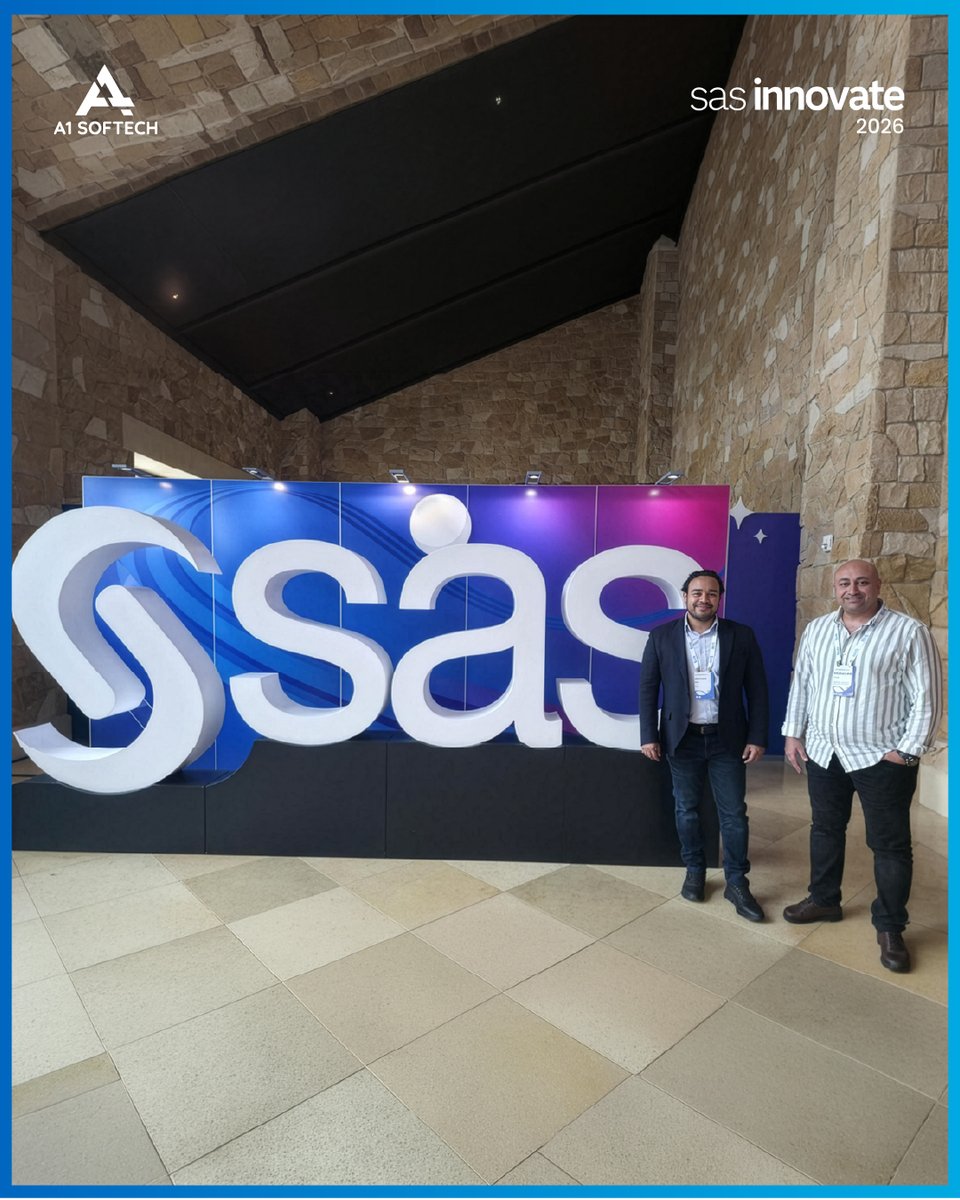 a1softech's tweet photo. A special shout-out to Ahmed Radi (Senior Channel Manager) at @SaS for his dedicated efforts during #SASInnovate here in Dallas, Texas.

From coordinating high-level sessions to aligning schedules that directly benefit our business and all partners involved, your commitment to our shared success has been truly impactful.                                                         Partnerships like these reinforce our mission at A1Softech to drive meaningful growth on a global scale, many thanks Ahmed.

#SASInnovate #SAS #Dallas #Texas #TechLeadership #AI #A1Softech #GlobalTech #Innovation