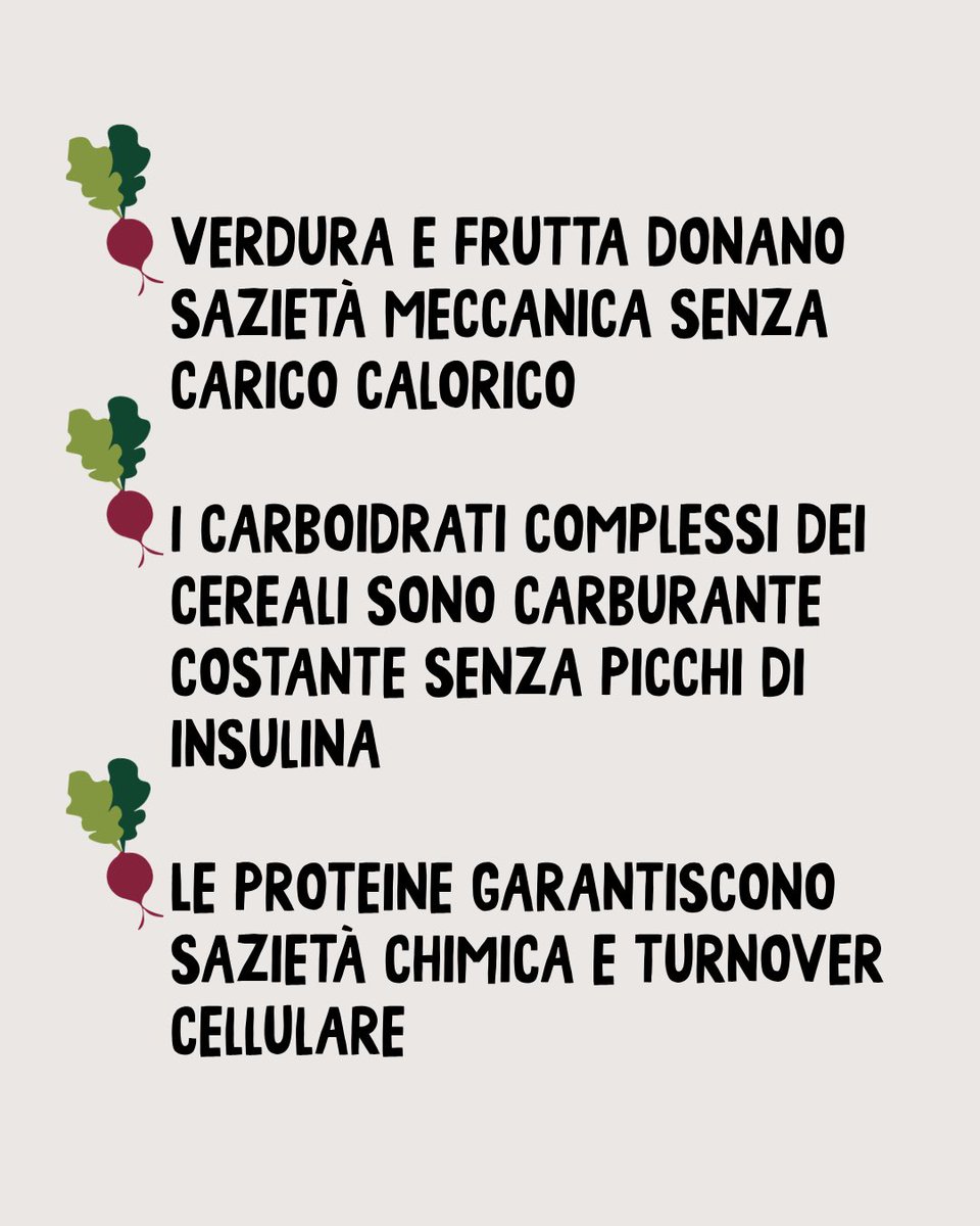 foodpolicybg's tweet photo. Il Codice 2:1:1 è la guida rapida per comporre il tuo piatto: 

2 parti di FIBRE 🥬 
1 di CARBOIDRATI 🌾 
1 di PROTEINE 🫘 

Stop ai grammi, focus sulle proporzioni per stabilizzare energia e sazietà! https://t.co/69OUrVIu5U