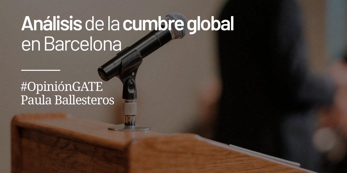 gatecenterorg's tweet photo. 🌍La cumbre de Barcelona reunió a representantes de más de 40 países. En un nuevo #OpiniónGATE, Paula Ballesteros analiza los ejes del encuentro: propuestas de reforma de la ONU, gobernanza digital y el traslado de la próxima sede a México en 2027.
👇👇
https://t.co/x2MTaO8VQH https://t.co/3tg6d77Jds
