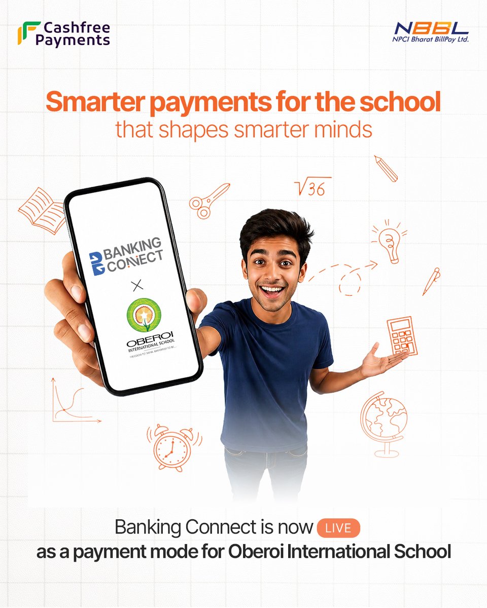BharatConnect_'s tweet image. A great education system deserves banking that is just as smart and effective. Banking Connect is proud to be live as a payment mode for @oismumbai  School!

@gocashfree 

#NBBL #BankingConnect #Payments #Fintech #Netbanking