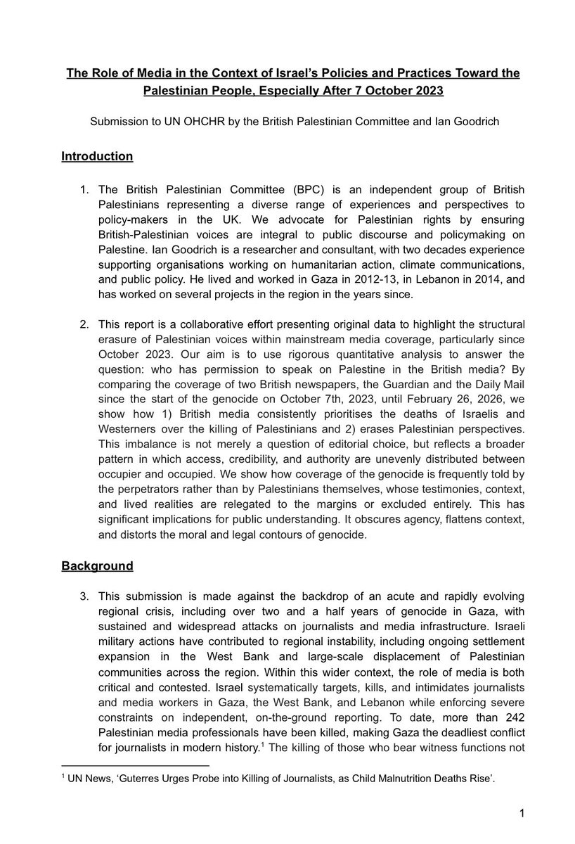 British Palestinian Committee tweet media