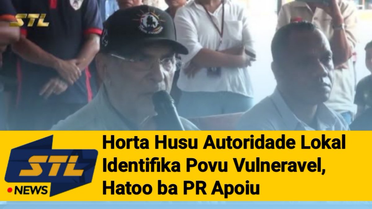 STLTimorLeste's tweet image. Horta Husu Autoridade Lokal Identifika Povu Vulneravel, Hatoo ba PR Apoiu
youtu.be/CfZ5Gvs2yZo?si…

* Subskreve STL Iha Youtube: youtube.com/@STLTimorLeste

Online: stltimorleste.com

Media Sosial:
* Facebook: facebook.com/stltimorleste/

#SuaraTimorLorosae #STL #TimorLeste