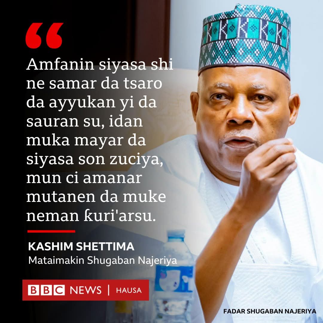 bbchausa's tweet photo. Mataimakin shugaban ƙasar ya bayyana hakan ne game da shirye-shiryen zaɓen 2027, inda ya yi kira ga shugabanni da masu neman takara da ma magoya bayan ƴan siyasa da su yi adalci kuma su kasance masu haƙuri wajen ganin sun tafiyar da harkokin siyasa cikin lumana gabanin zaɓen. https://t.co/GZwdM6jWsd