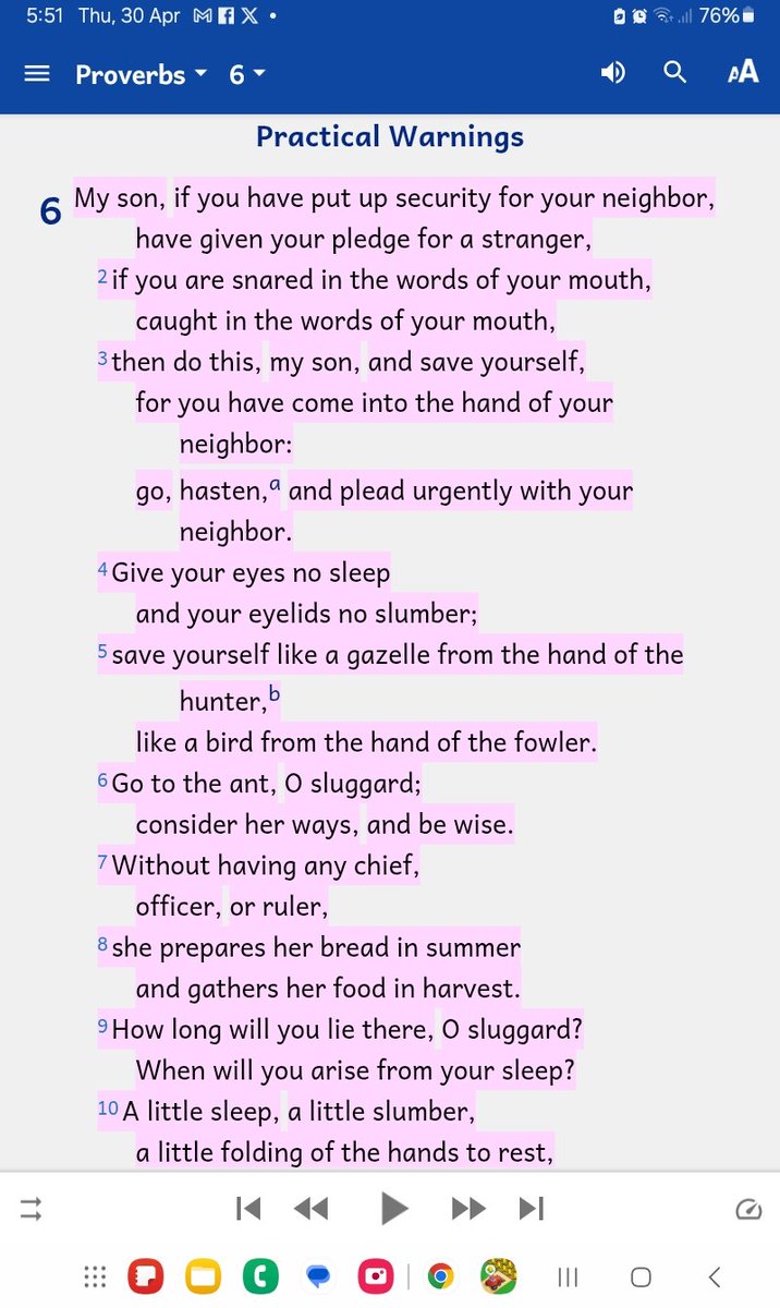 Yeowo15's tweet photo. Proverbs 6:1-10 https://t.co/Am5mHYIiNp
