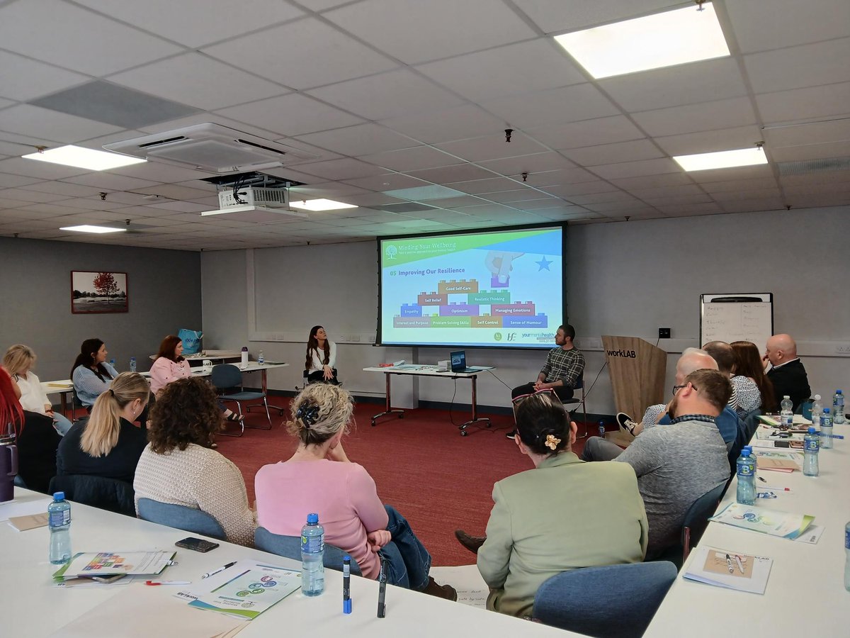 EdwardL60213794's tweet photo. Great to partner with @HsehealthW  to deliver Minding Your Wellbeing for staff in @Corlann_Ireland (South East Region). 

Supporting staff wellbeing is central to sustaining a strong workforce.
#WorkplaceWellbeing #PeopleFirst https://t.co/jNy6tSRzfX