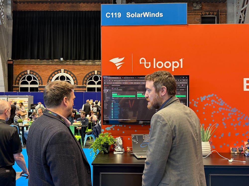 Loop1Global's tweet photo. Day 2 at #DTXManchester!
Back at stand C119 for demos, discussions &amp; more. See how @SolarWinds helps teams boost visibility, streamline ops &amp; respond faster, with a look at SW1, the AI teammate driving proactive IT.
Missed us yesterday? Come say hello!

#DTXM26 #SolarWinds #Loop1 https://t.co/8sQSuHqqLq