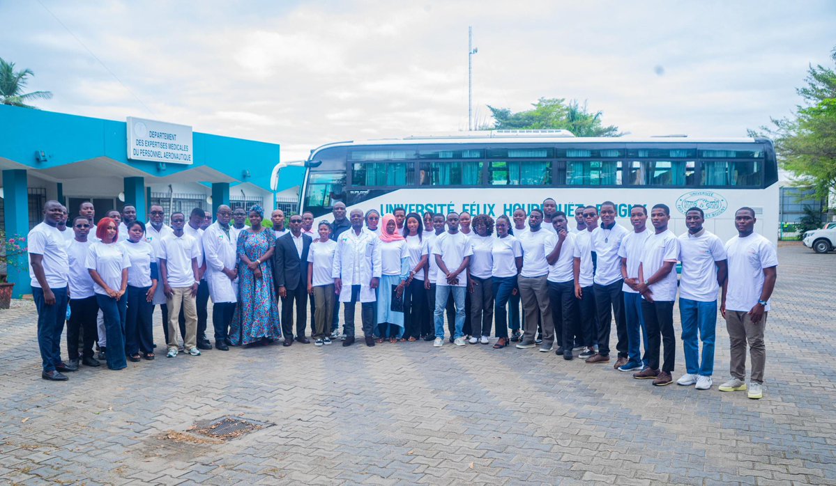 sodexam's tweet image. Le 29 avril 2026, des étudiants en médecine de l’UFHB ont visité le CERMA (SODEXAM) pour découvrir la médecine aéronautique, ses enjeux et susciter davantage des vocations dans ce domaine . 
#Sodexam #Cerma #medecine @ufhbci #Santé