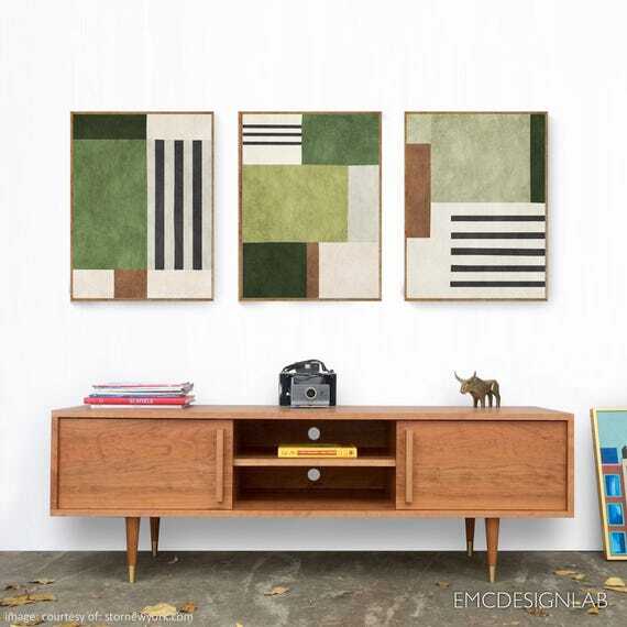 EmcDesignLab's tweet image. Set of 3 Green Tones Modern Geometric Abstract Canvas Art | Living Rooms, Bedrooms, Offices by EmcDesignLab #ModernDesign #AbstractArt #MidCenturyModern #InteriorDesign #ColorfulArtworks #AbstractPrints #ModernDecor 
ift.tt/W4CXrwh