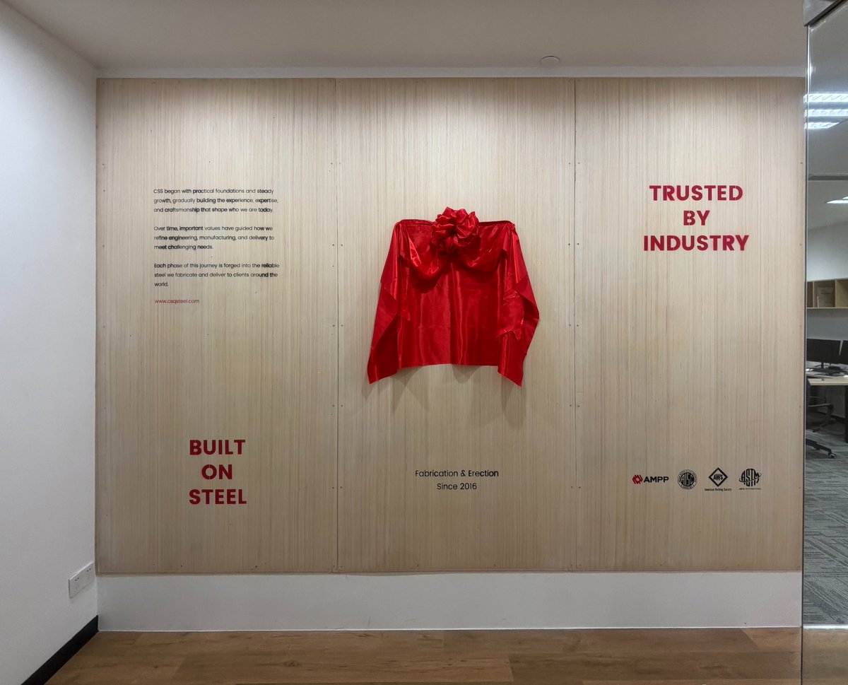 CssBuildings's tweet image. We’re proud to announce the opening of our new office 🎉

Beneath the red veil comes more than just a reveal — it marks another milestone in our journey. 

#cssbuildings #PEMB #SteelConstruction #steelbuildings #constructionindustry #engineering
