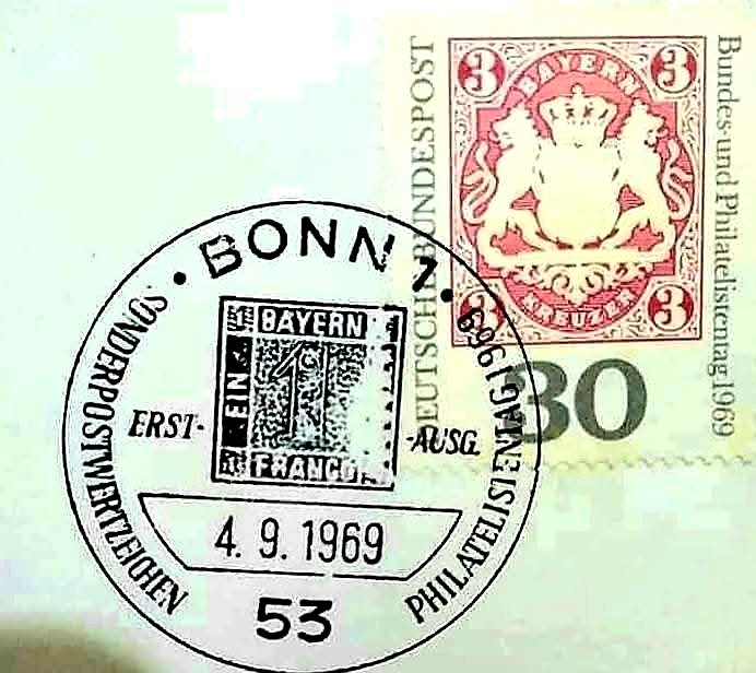 A beautiful West Germany Cover...
With lovely cancellation and Stamp..
Deutsche Bundepost.
Philatelic Federation...
Dt.04.09.1969.
Bonn Cancellations.
#Philately.