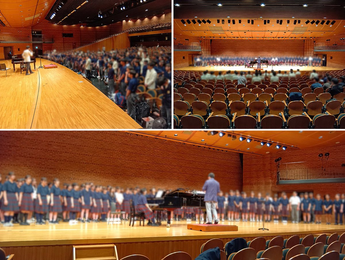 DOSHISHA_GLEE2's tweet photo. 先日は、安曇野市立三郷中学校との交流会を開催しました！

弊団学生指揮者による発声練習に加え、松下耕作曲『信じる』を伊東先生の指揮のもと、皆さまと共に歌いました🎶

修学旅行の体験学習として選んでくださった先生方、ご来場いただいた皆さま、誠にありがとうございました🙇 https://t.co/i72OJRA1Xh