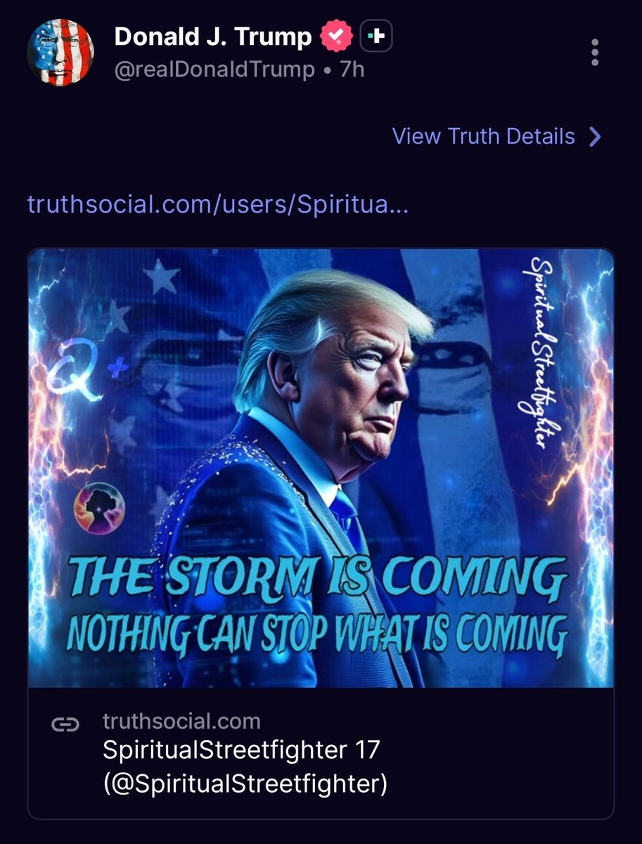 FidelisSemper17's tweet image. Ho sempre pensato che la tempesta in arrivo sia il precipizio che l'umanità è costretta ad affeontare per poter cambiare.

Non sarà un momento facile, ma sono convinto che varrà la pena viverlo.

#WWG1WGA

truthsocial.com/@realDonaldTru…