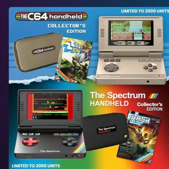 sir_top_and_hat's tweet image. 💥New from blaze entertainment💥

The #c64 Handheld

25 built in games

The #Spectrum Handheld

25 built in games

Collectors edition Limited to 2000

£109.99 at Funstock games other retailers may vary 👍

#GamingCommunity #GamingNews #GamingRevolution #GamingPassion #GamersUnite