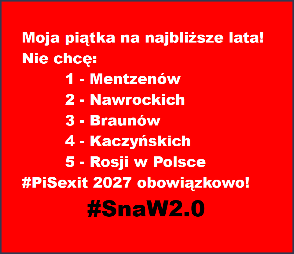Głosowanie na PiS to hańba!