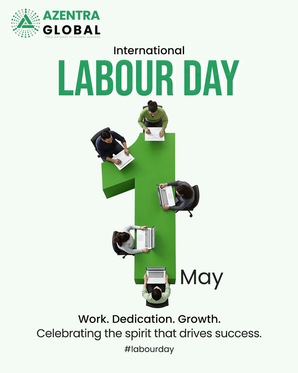 azentraglobal's tweet image. Happy International Labour Day!

Celebrating the spirit that drives success.

#azentraglobal #itcompany #labourday
[International Labour day, Happy Labour day, Labour day]