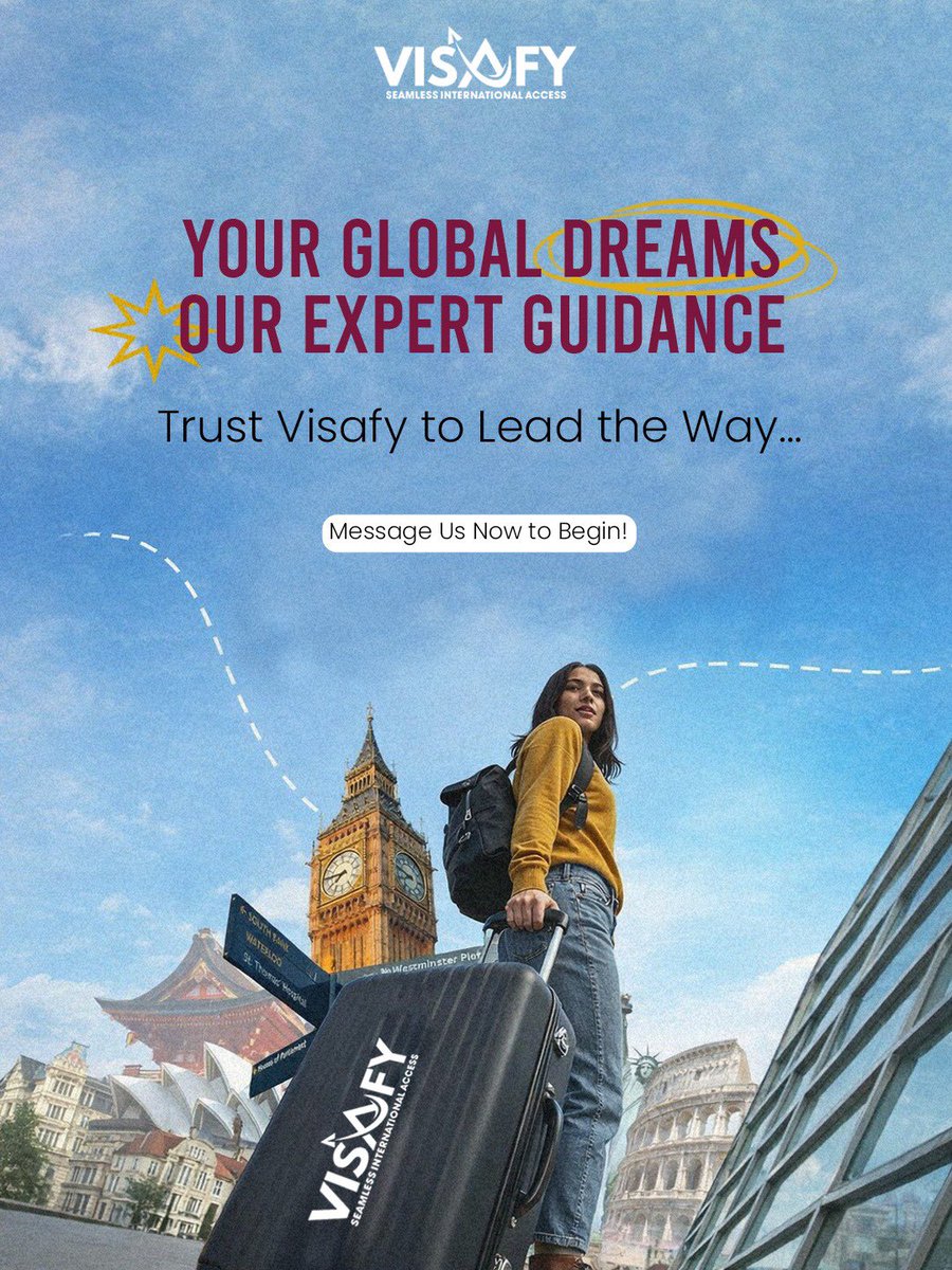 Visafylv's tweet image. Ready to turn your global dreams into reality? 🌍

Your journey abroad starts with the right guidance and that’s exactly what Visafy delivers.
We simplify your visa process with expert support.

Message us now to begin!

#Visafy #WorkAbroad #VisaConsultant #ImmigrationServices