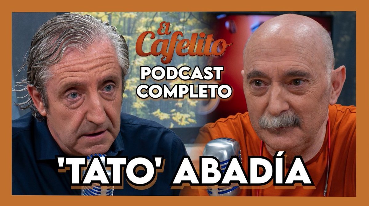 elchiringuitotv's tweet photo. ☕️ EL @CafelitodeJosep #61 | ‘TATO’ ABADÍA

👇 ¡Ya disponible el EPISODIO COMPLETO en todas nuestras plataformas! https://t.co/a4kq7ztVfQ