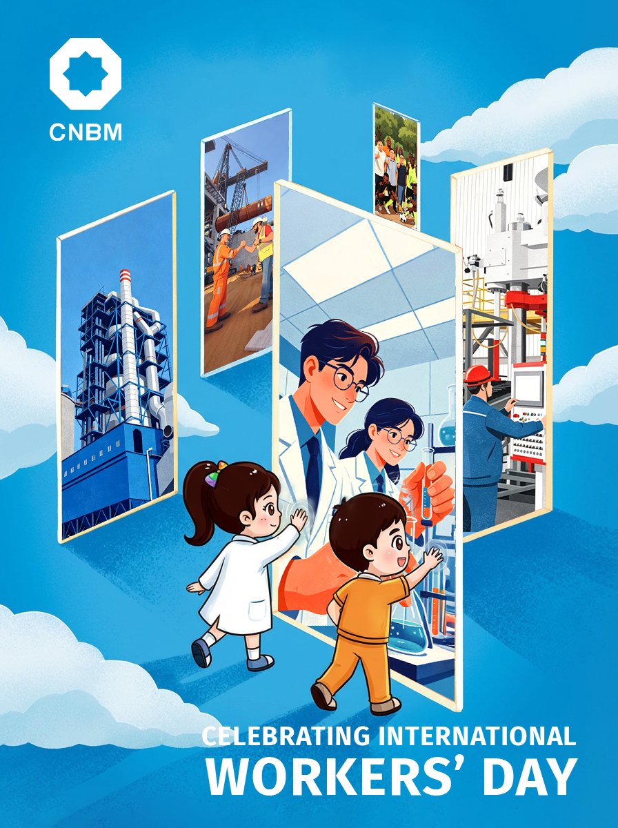 CNBMNews's tweet image. Celebrating International Workers’ Day. At #CNBM, we are proud to work together to build a better #future. 🌟