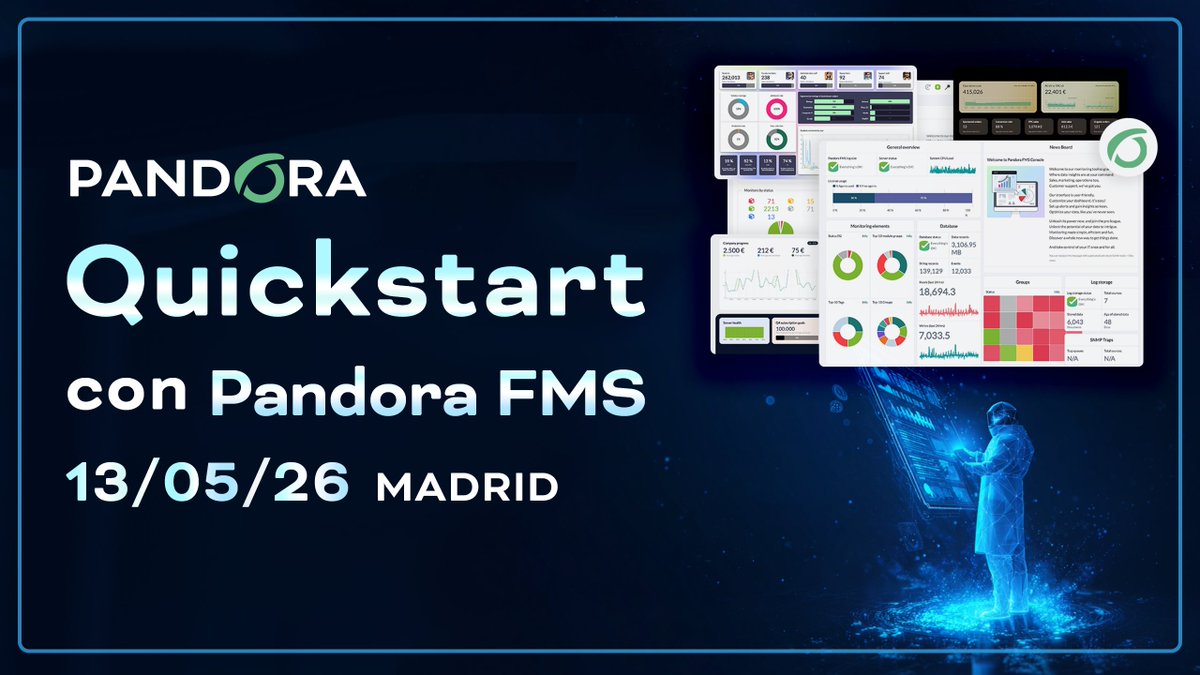 pandorafms's tweet image. ¿Te vienes a nuestra oficina a probar Pandora FMS en directo? 💻

El 13 de mayo organizamos un Workshop práctico para que aprendas a monitorizar en entornos reales con nuestro equipo. 

📌 Puedes reservar tu plaza aquí: eventbrite.es/e/quickstart-c…

#PandoraFMS #Workshop