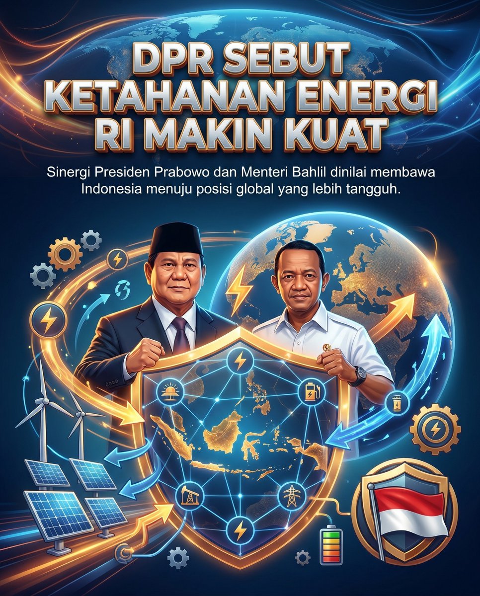 indshort's tweet image. Menteri ESDM Bahlil Lahadalia dinilai berhasil memperkuat ketahanan energi nasional melalui sinergi strategis bersama Presiden Prabowo.#bahlillahadalia #darirakyatuntukenergi #viral #esdmfu