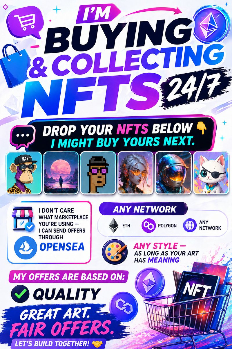 yuzucopa's tweet photo. 🔥Drop your NFTs below or DM me.🔥
#NFT #NFTCommunity #NFTCollector #NFTArt #NFTArtist #NFTMarketplace #NFTSale #NFTDrop #NFTListing #NFTDeal #CryptoArt #DigitalArt #NFTCollectors #Web3 #CryptoCollectors #ETHNFT #NFTInvestor #OpenSea #PolygonNFT #EthereumNFT #NFTGiveaway https://t.co/ST2ZjyYodG