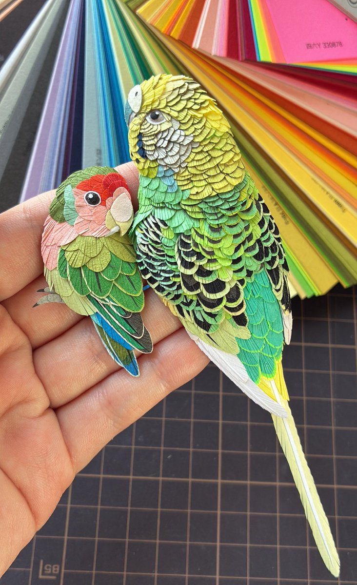#ゴールデンウィークSNS展覧会2026
紙の元ある色だけでリアルな鳥さん作ってます🐥✨