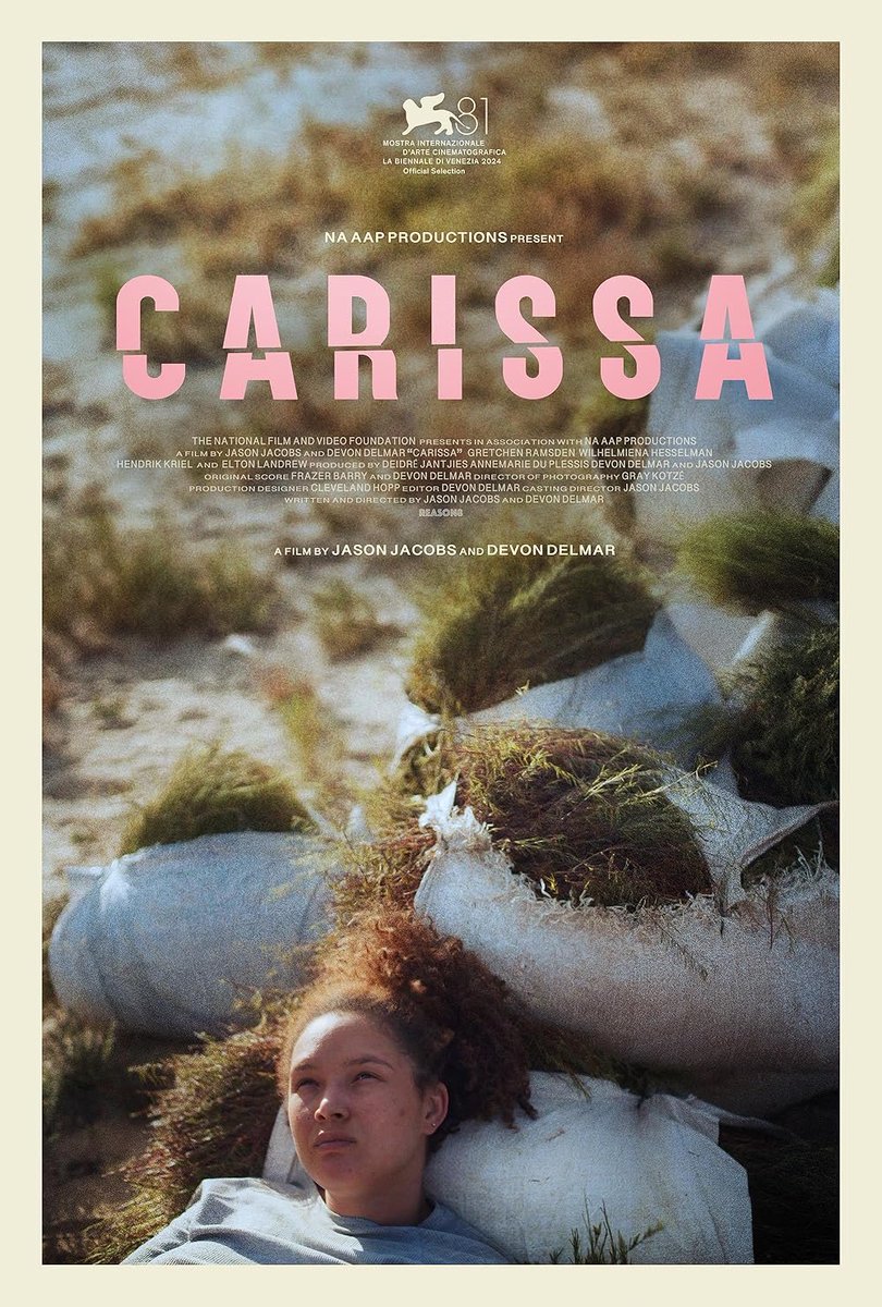 durbanfilmmart's tweet photo. Congratulations to #DFMIAlumni Carissa by Jason Jacobs and Devon Delmar, on winning the 2026 Deleen Bekker Prize for the best Film Screenplay in Afrikaans by the Suid-Afrikaanse Akademie vir Wetenskap en Kuns! 🇿🇦

Congratulations to the entire team behind this incredible film! 👏 https://t.co/NRYxQtdLXI