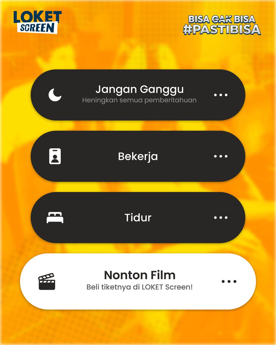 loketscreen's tweet image. Coba cek notifikasinya hp kamu deh kayaknya disuruh nonton film tuh 👀

Beli tiket nonton film di @CGV_ID , @KotaCinemall , @FLIXCinema_ID , dan @Samsstudios_id di LOKET Screen aja! Selain karena mudah kamu juga #PASTIBISA dapetin banyak promo, lho! Cek di aplikasi LOKET Screen
