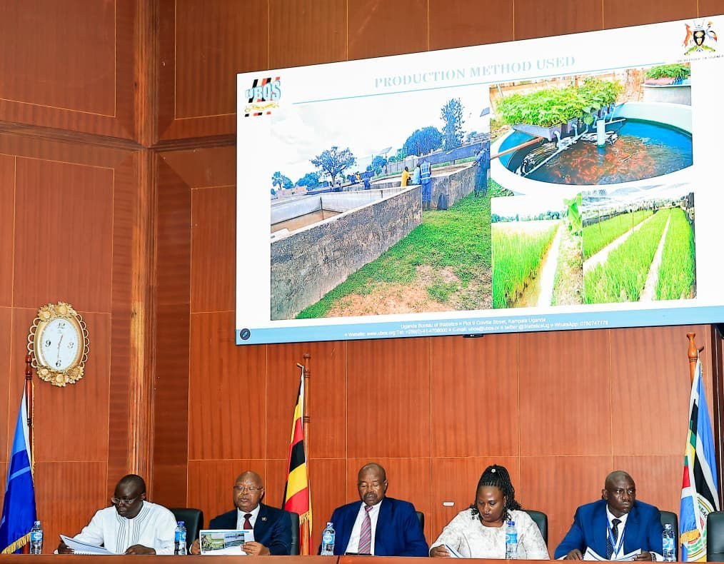MupenziPhionah's tweet image. Uganda is pacing Africa in aquaculture statistics, said Dr. Chris N. Mukiza, adding that the report will aid Government and private sector planning. He also announced the next #UBOS surveys/census release on 21st May to boost transparency. #UACReport2025 #DataForDevelopment