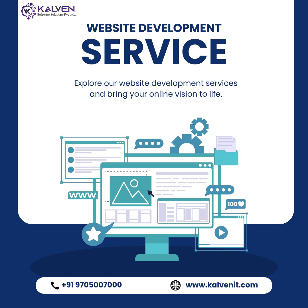 KalvenSoftware's tweet image. Website Development Services
Turn your ideas into a powerful online presence with expert solutions!

Build. Grow. Succeed.
📞 +91 9705007000
🌐 kalvenit.com

#WebDevelopment #WebsiteDesign #DigitalGrowth #KalvenIT #BusinessOnline #TechSolutions