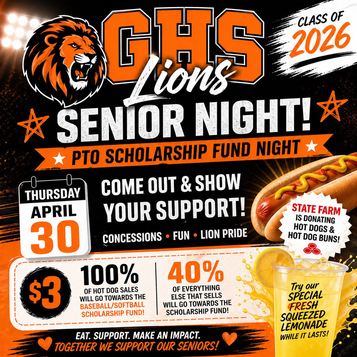 GHS_Athletic's tweet image. 🦁 Gravette Softball Senior Night 🦁

Join us tonight as we honor our Lady Lions seniors!

🥎 Opponent: gentry
📍 Location: Gravette
🕔 First Pitch: 5:00 PM

Come out early to celebrate these seniors and stick around to support the Lady Lions!

#LionPride🦁🟠⚫