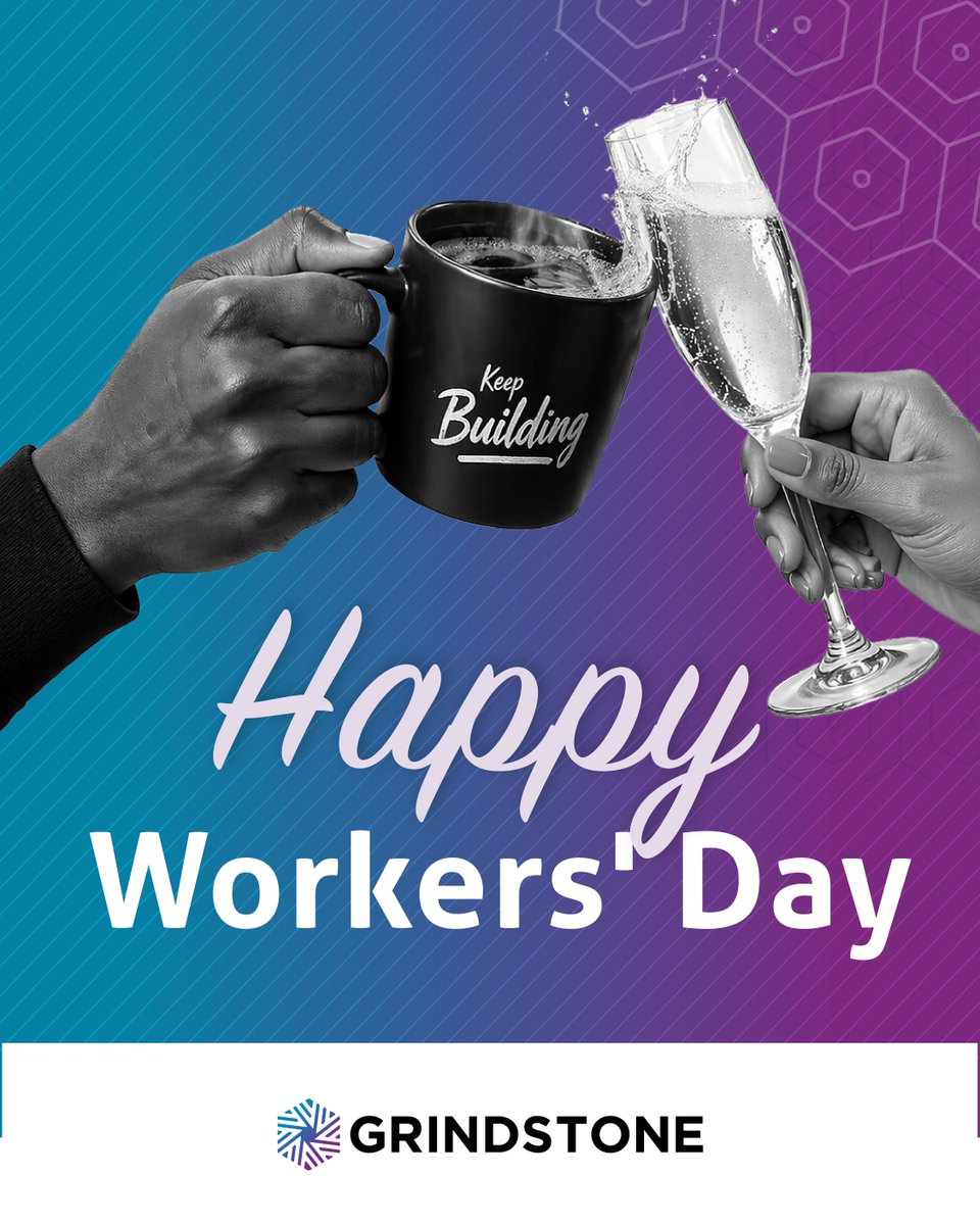 GrindstoneXL's tweet image. Today we raise a cup of coffee (or something stronger 🥂) to the workers who built this country, and the founders who are building its next chapter.

Happy Workers' Day from the Grindstone team. 

#WorkersDay #TechInAfrica #Grindstone #Entrepreneurship
