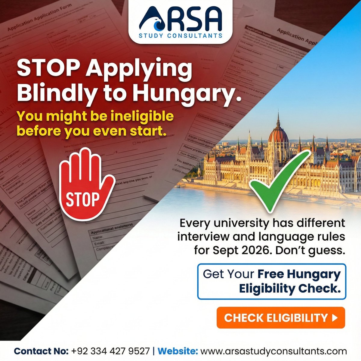 ArsaAdvisers's tweet photo. Hungary is open — but approvals are selective 🎯
Only the RIGHT profile gets through.
Check your chances FREE now — 📞 +92 334 427 9527 | 🌐 https://t.co/m5O15JYxCh https://t.co/TbNFfUNlCU