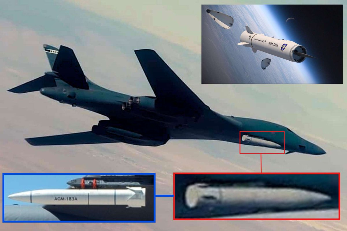 U.S. Air Force Reveals New B-1B Lancer Hypersonic Strike Loadout With AGM-183 ARRW Missile