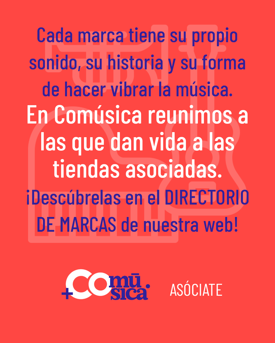 comusica1's tweet photo. MARCAS 🎶 Cada marca tiene su propio sonido, historia y forma de hacer vibrar la música. En @comusica1 reunimos a las que marcan el ritmo del sector y dan vida a nuestras tiendas asociadas. ¡Descúbrelas en nuestro DIRECTORIO DE MARCAS! 📲
▶ https://t.co/gnGvdAS9qo https://t.co/9C6hDg2h7P