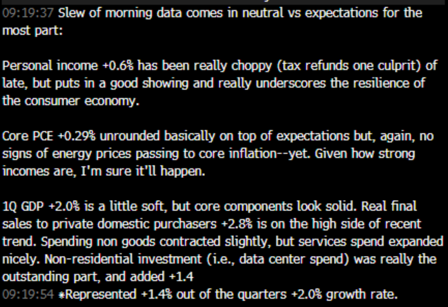 lebas_janney's tweet image. Few #eco data takeaways

Standout to me is that non-resi investment (basically data centers) were +1.4% of 1Q's +2.0% GDP growth.