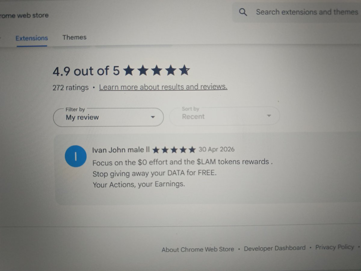 Focus on the $0 effort and the LAM token's rewards 
Stop giving away your DATA for FREE 
"Your actions, your earnings"
#ActionModelAI
<a href="/ActionModelAI/">Action Model</a>