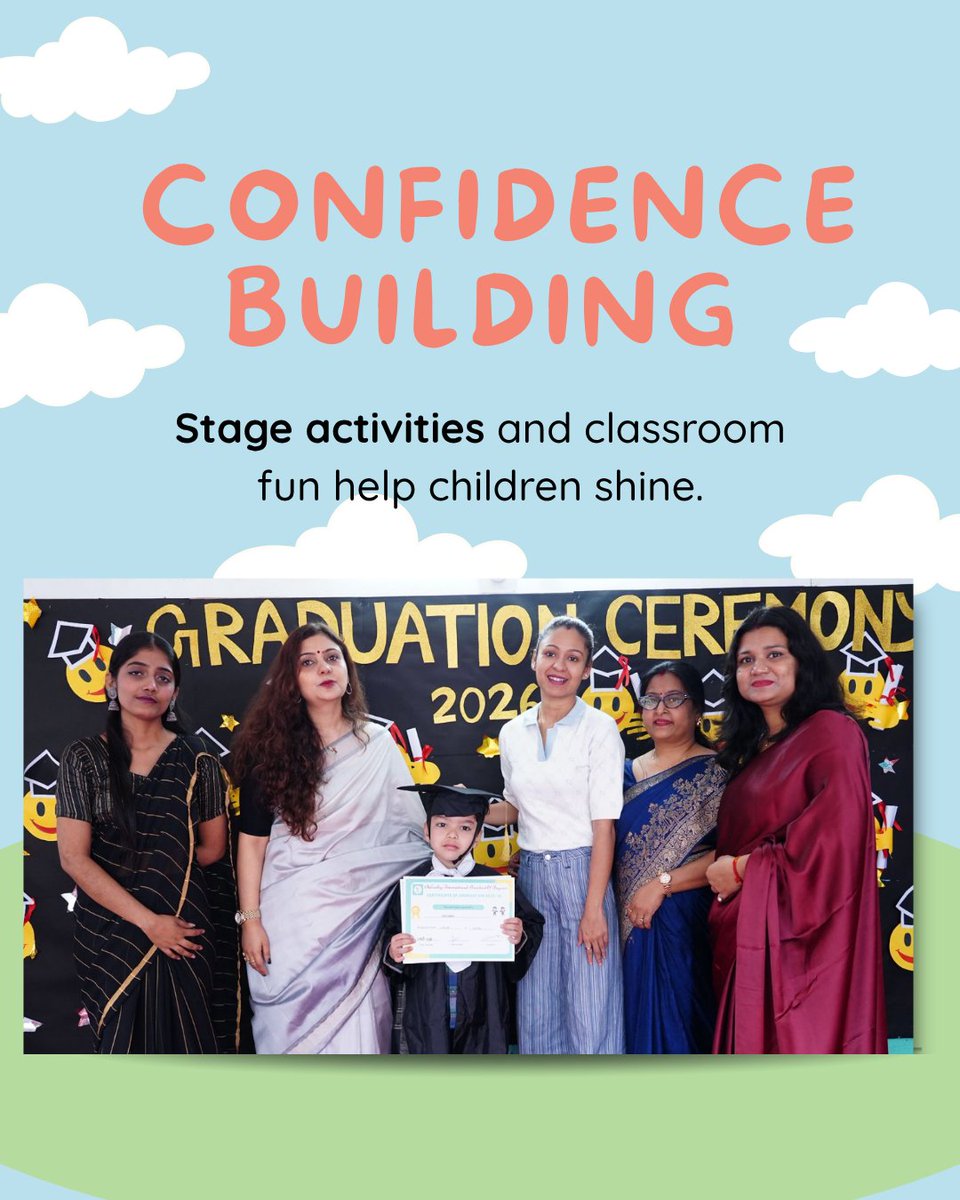 OakvalleyPatna's tweet image. Little steps today… BIG dreams tomorrow 🌱

✨ Early schooling builds creativity, brain power &amp;amp; confidence through play. Give your child the right start to learn, grow &amp;amp; shine🌟 

📍Patna 📞9334134702 
🌐oakvalleyinternational.com 

#EarlyLearning #MontessoriIndia #ChildDevelopment