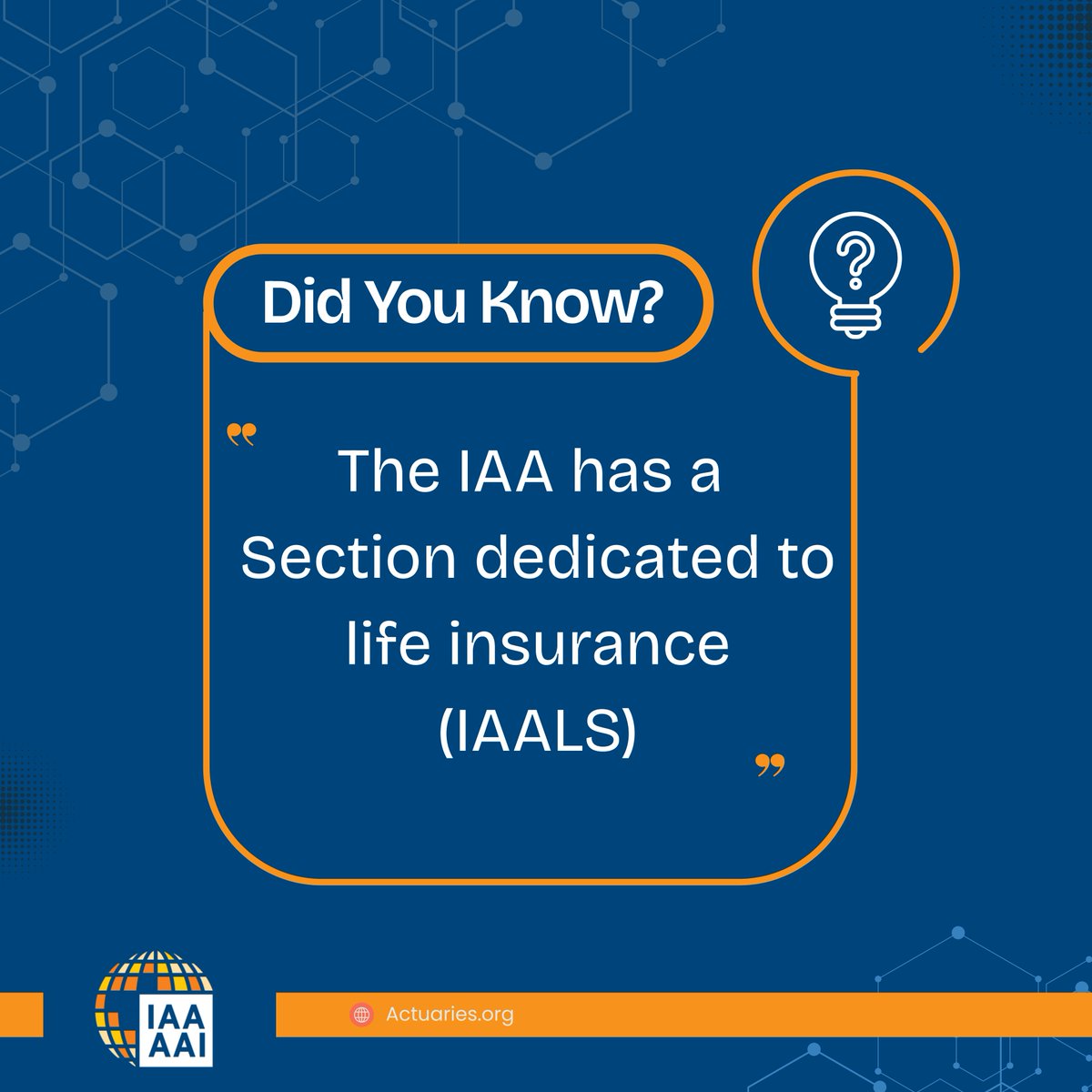 IntActuarial's tweet image. 📌 The IAALS Section of the IAA advances actuarial work in life insurance worldwide through research, knowledge exchange &amp;amp; global collaboration.
Connect, learn &amp;amp; innovate! 

🔗lnkd.in/eN5SjH9N 

#ActuarialScience #LifeInsurance #Actuaries #IAA #IAALS