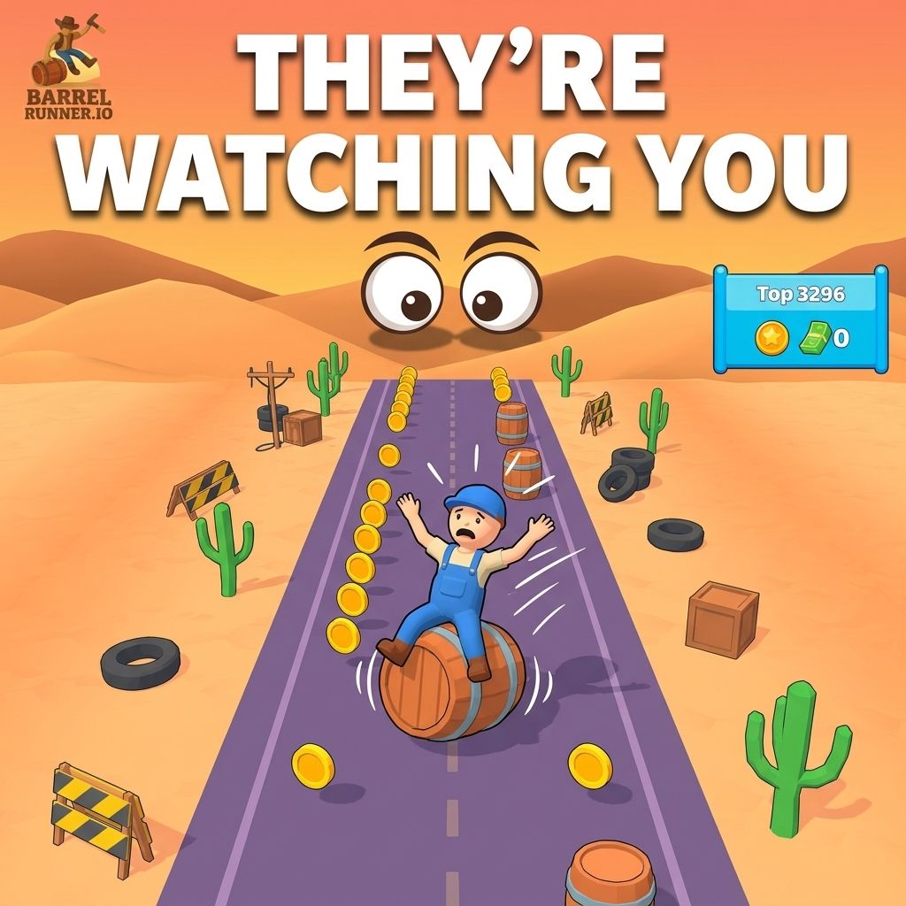 Barrelrunner_io's tweet image. 💀 Top 10 pace. Level 8. Someone leans over to watch. Suddenly you can't tell a coin from a cactus. The barrel didn't get wider. You just got watched.
#barrelrunner #browsergame