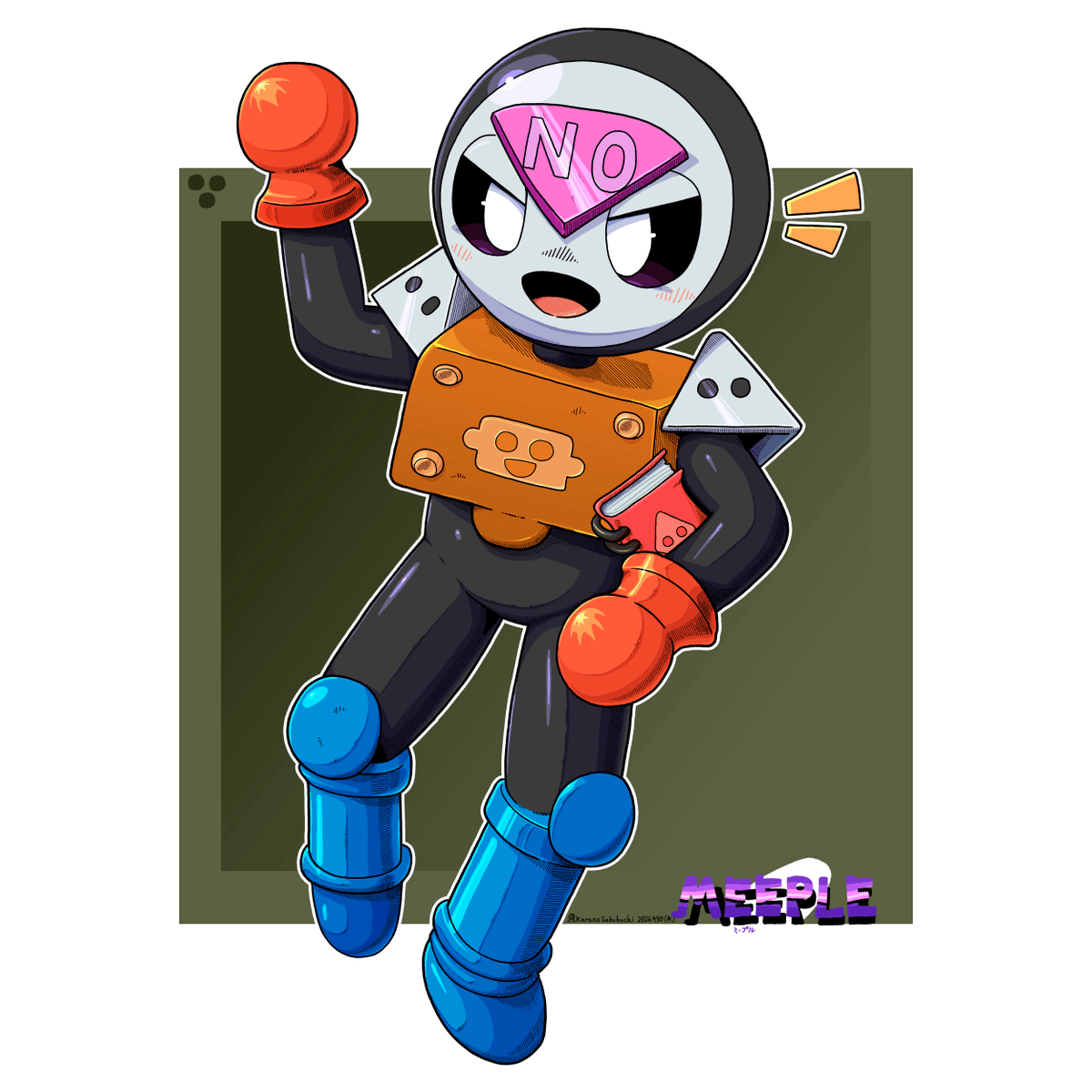 shell_fram's tweet photo. #ブロスタ鋭角部 #BrawlStarsArt
Meepleのファンアートです https://t.co/wJP79h8yg7