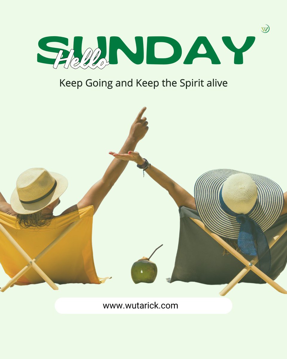 wutarick's tweet image. Hello Sunday 
Rest, reset, and keep your spirit alive for the week ahead.

Retweet to spread positive Sunday vibes.

#HelloSunday #SundayVibes #NewWeek #Staypositivefans